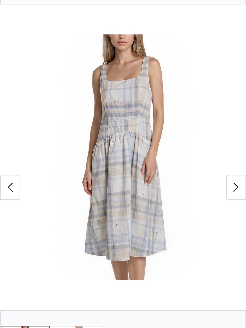 Burberry Evy Sleeveless A-Line Silhouette Dress